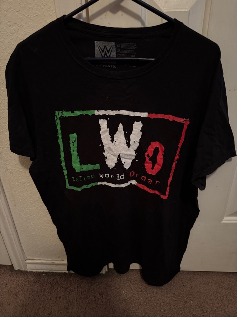 WWE LWO Graphic Tee - Black with Green White Red Logo